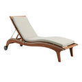 Moderne loungeset met verstelbare rugleuning en houten frame