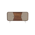 **Technische titel:** Modern dressoir met hout- en matte afwerkingen